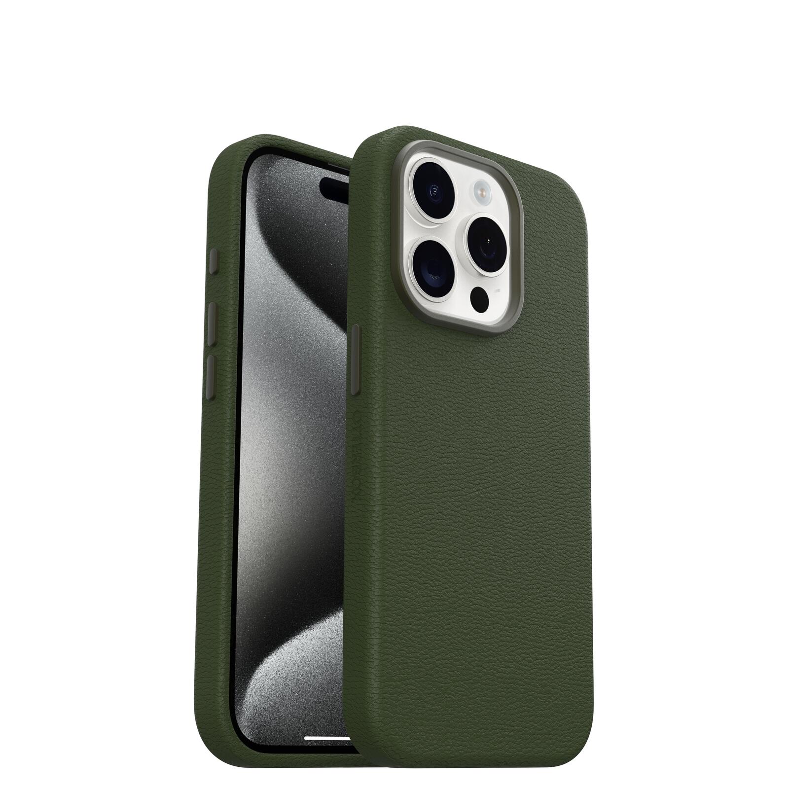 OtterBox Symmetry Cactus Leather Apple 15 iPhone Pro Cactus Groove - green OtterBox Symmetry Cactus Leather Apple 15 iPhone Pro Cactus Groove - green